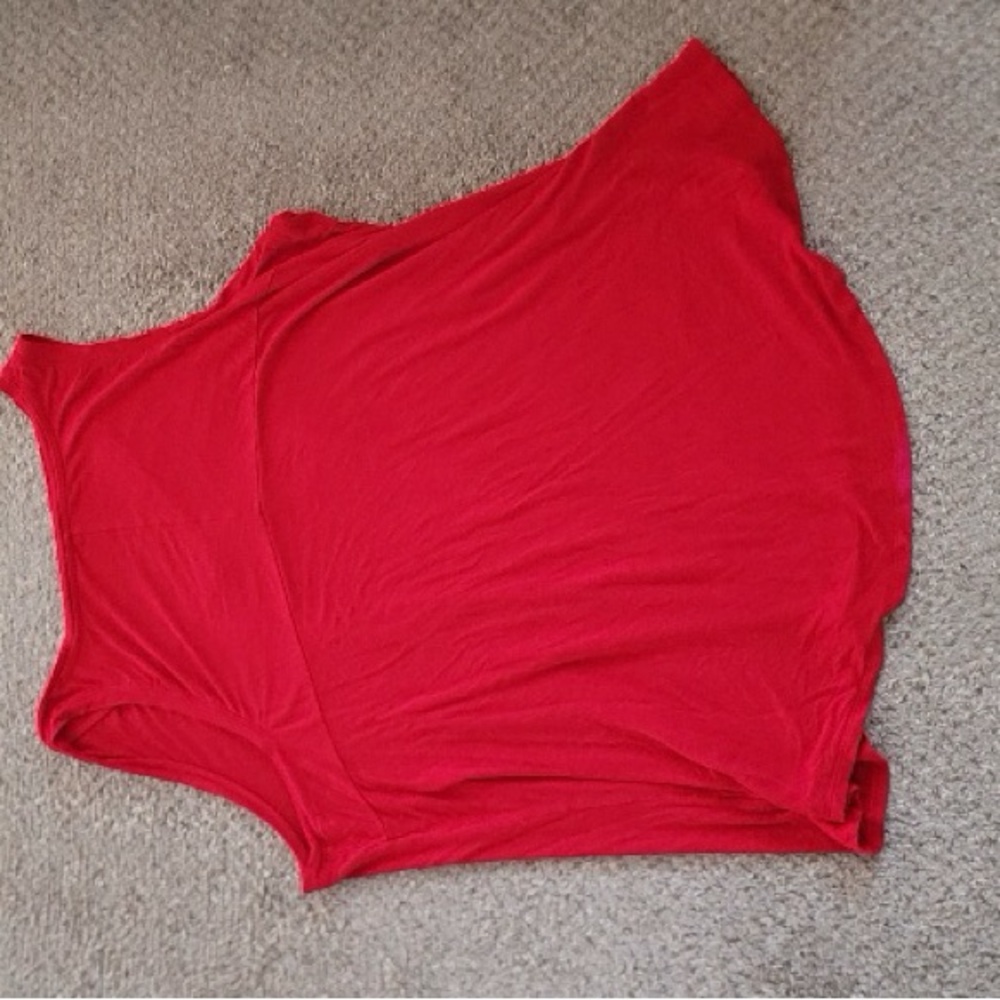 Time and Tru Red V-Neck Sleeveless Tank Top - Picture 6 of 8